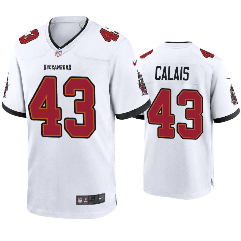 Men Tampa Bay Buccaneers #43 Raymond Calais Nike White Game NFL Jersey->tampa bay buccaneers->NFL Jersey